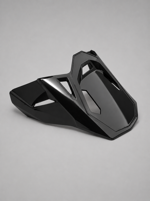 PVR 127 new + Очки - Козырёк чёрный глянец